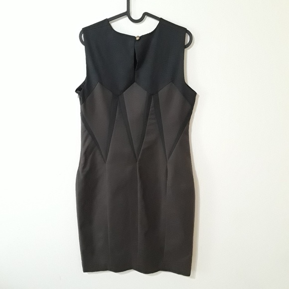 Zara Dresses & Skirts - Zara Brown Black Sleevless Mini Dress Size Large